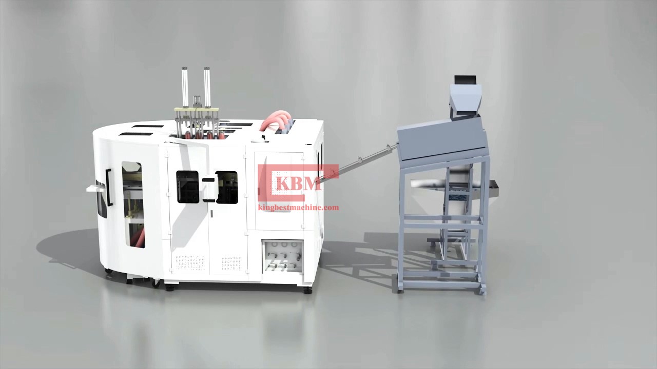 blow molding machine with servo system 3D demonstration video